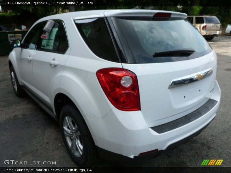 Summit White / Jet Black 2013 Chevrolet Equinox LS
