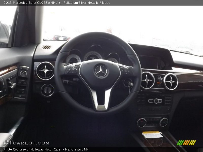 Palladium Silver Metallic / Black 2013 Mercedes-Benz GLK 350 4Matic