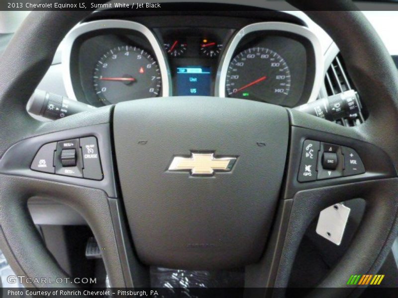 Summit White / Jet Black 2013 Chevrolet Equinox LS
