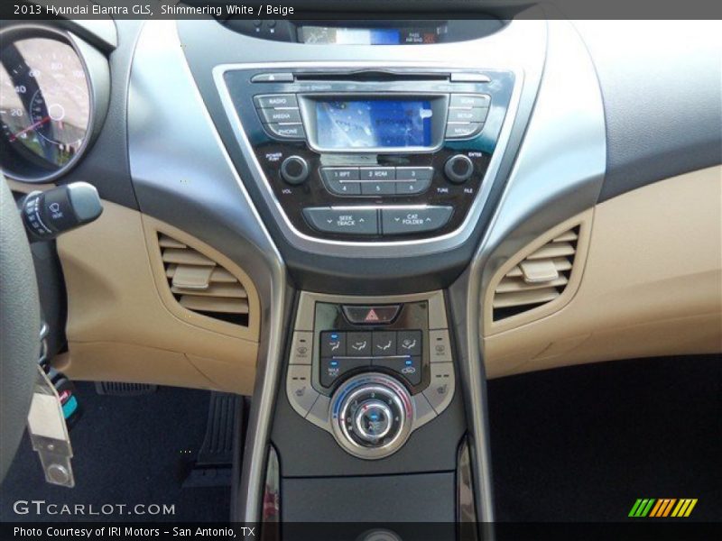 Shimmering White / Beige 2013 Hyundai Elantra GLS