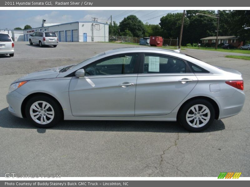 Radiant Silver / Gray 2011 Hyundai Sonata GLS