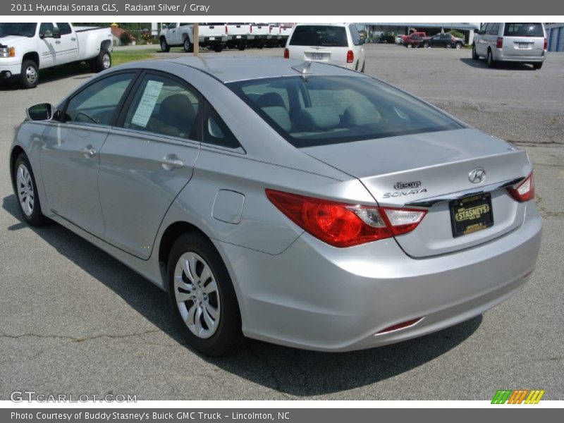 Radiant Silver / Gray 2011 Hyundai Sonata GLS