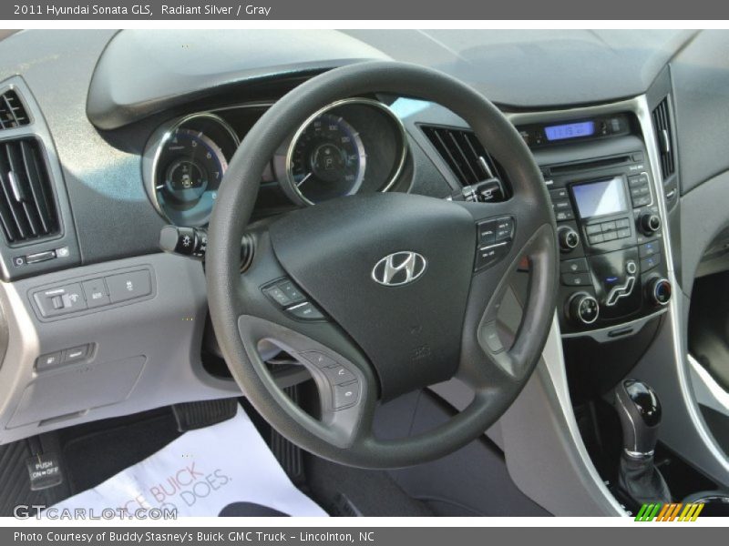 Radiant Silver / Gray 2011 Hyundai Sonata GLS