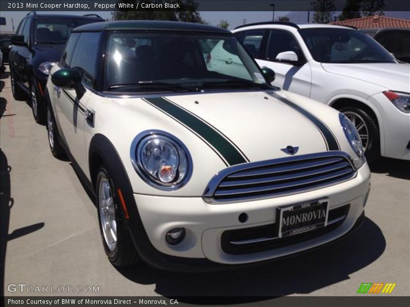 Pepper White / Carbon Black 2013 Mini Cooper Hardtop
