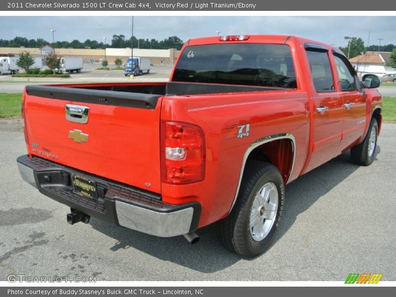 Victory Red / Light Titanium/Ebony 2011 Chevrolet Silverado 1500 LT Crew Cab 4x4