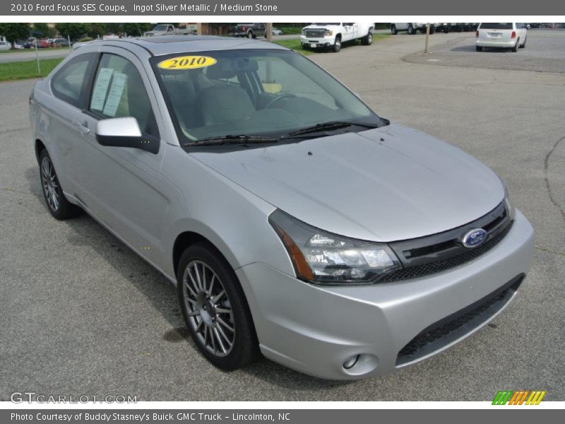 Ingot Silver Metallic / Medium Stone 2010 Ford Focus SES Coupe