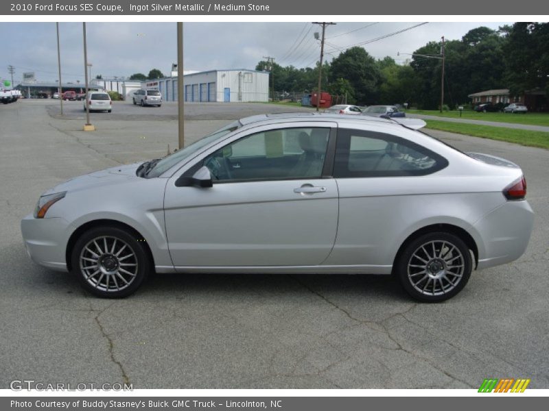 Ingot Silver Metallic / Medium Stone 2010 Ford Focus SES Coupe