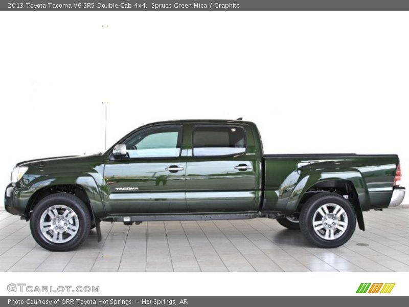 Spruce Green Mica / Graphite 2013 Toyota Tacoma V6 SR5 Double Cab 4x4