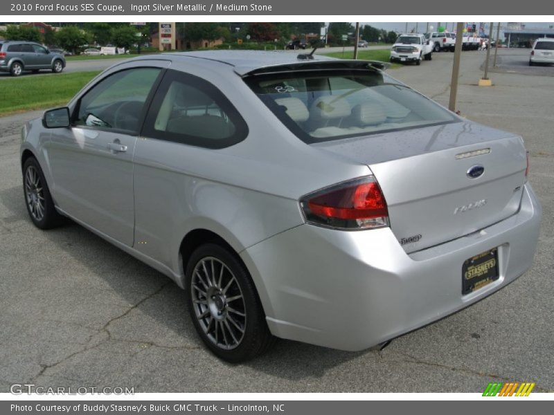 Ingot Silver Metallic / Medium Stone 2010 Ford Focus SES Coupe