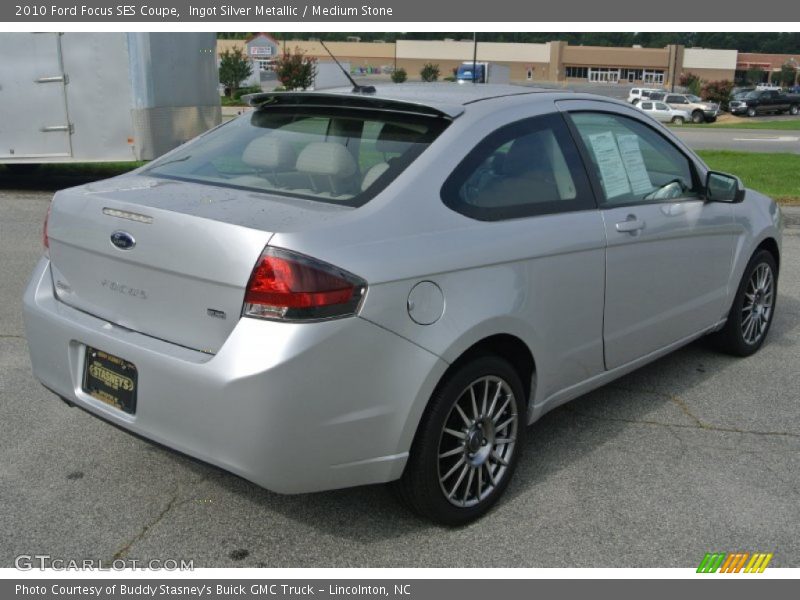Ingot Silver Metallic / Medium Stone 2010 Ford Focus SES Coupe