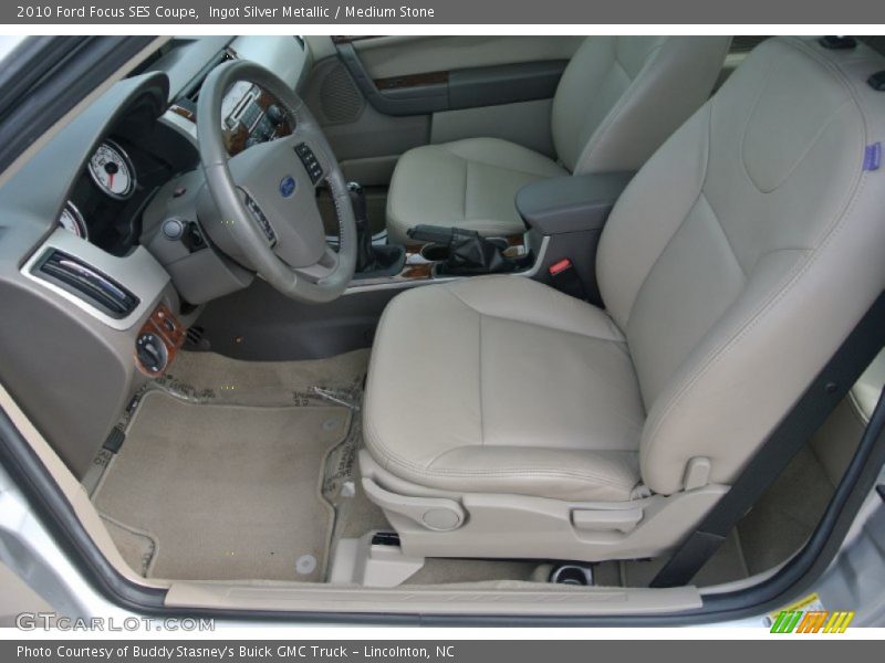Ingot Silver Metallic / Medium Stone 2010 Ford Focus SES Coupe