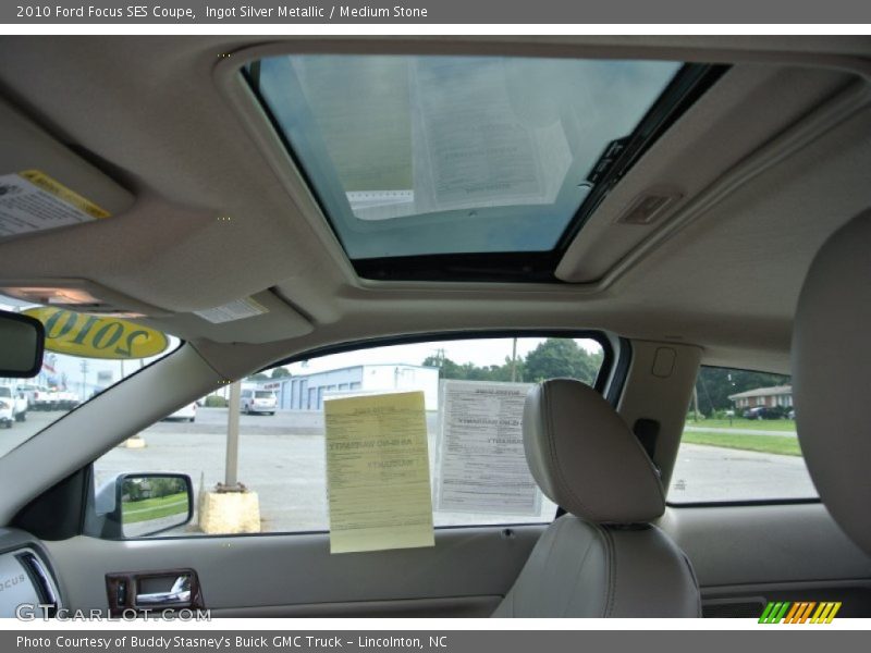 Ingot Silver Metallic / Medium Stone 2010 Ford Focus SES Coupe