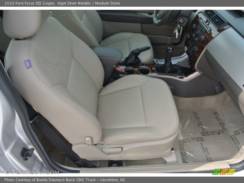 Ingot Silver Metallic / Medium Stone 2010 Ford Focus SES Coupe