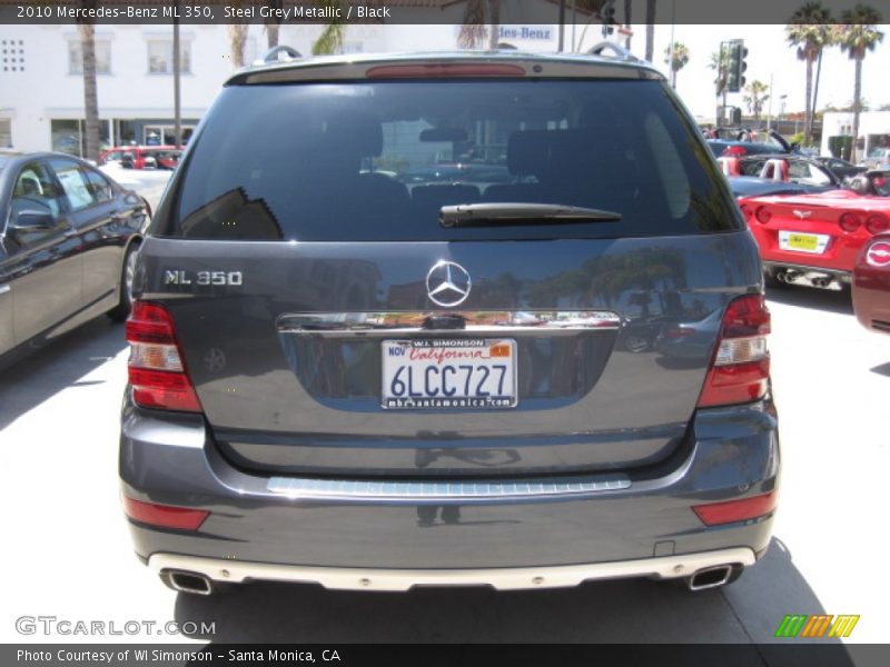 Steel Grey Metallic / Black 2010 Mercedes-Benz ML 350