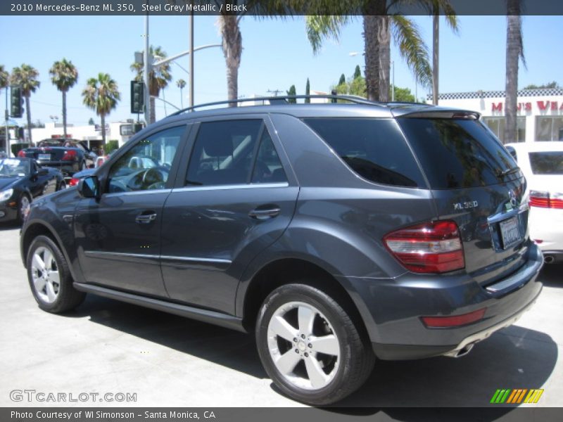 Steel Grey Metallic / Black 2010 Mercedes-Benz ML 350