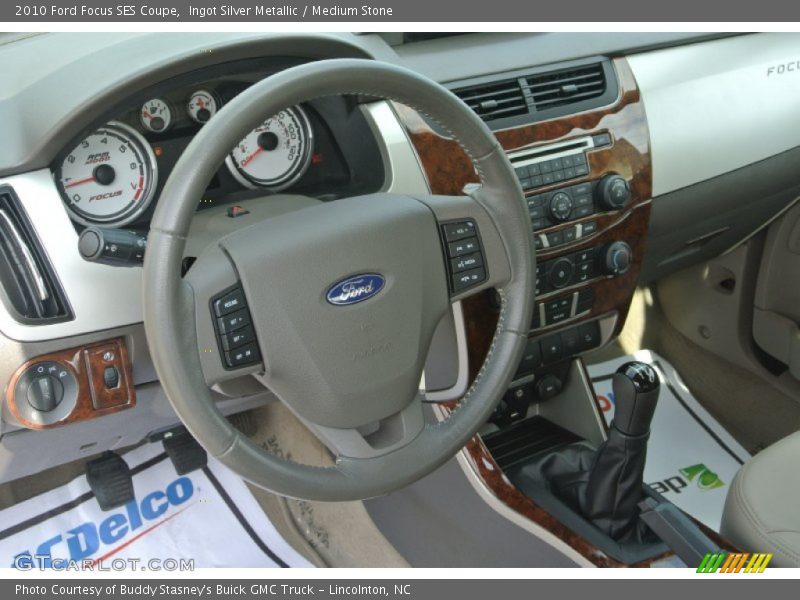 Ingot Silver Metallic / Medium Stone 2010 Ford Focus SES Coupe