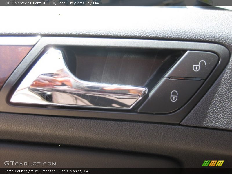 Steel Grey Metallic / Black 2010 Mercedes-Benz ML 350