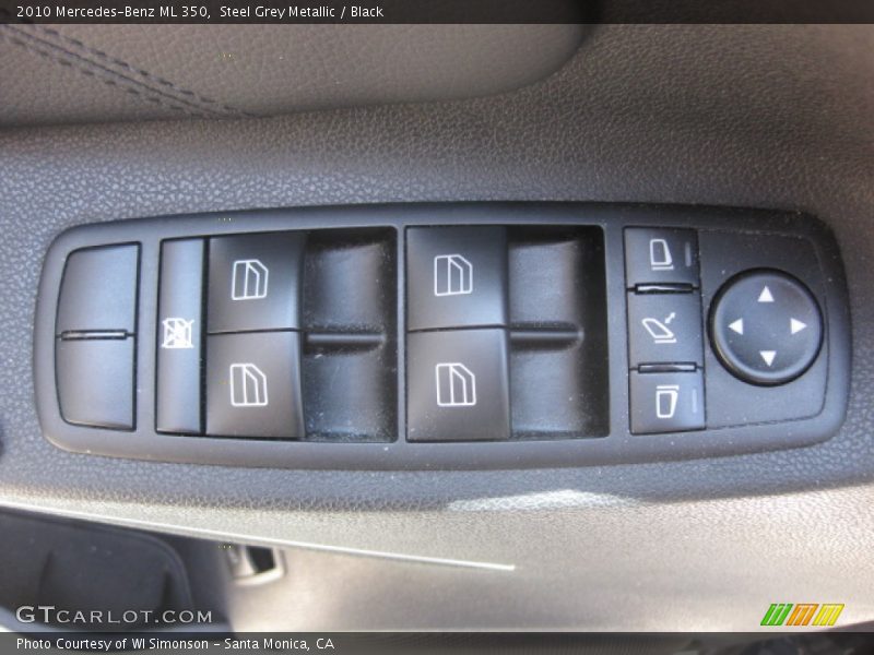 Steel Grey Metallic / Black 2010 Mercedes-Benz ML 350