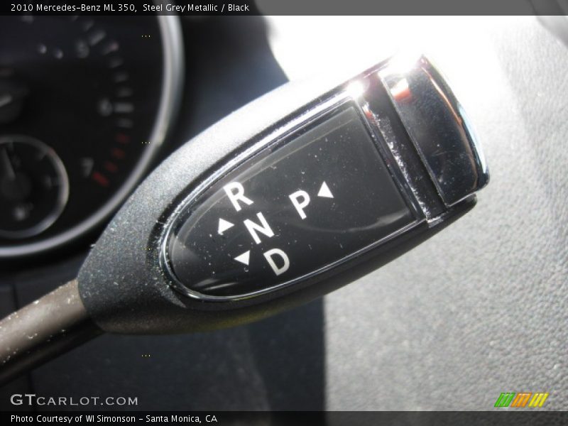 Steel Grey Metallic / Black 2010 Mercedes-Benz ML 350