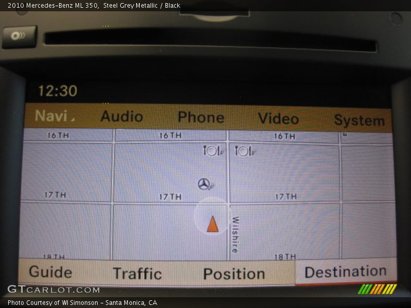Steel Grey Metallic / Black 2010 Mercedes-Benz ML 350