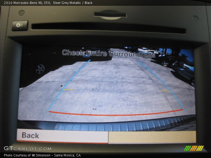 Steel Grey Metallic / Black 2010 Mercedes-Benz ML 350