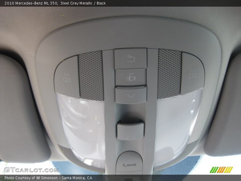 Steel Grey Metallic / Black 2010 Mercedes-Benz ML 350