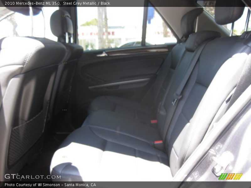 Steel Grey Metallic / Black 2010 Mercedes-Benz ML 350