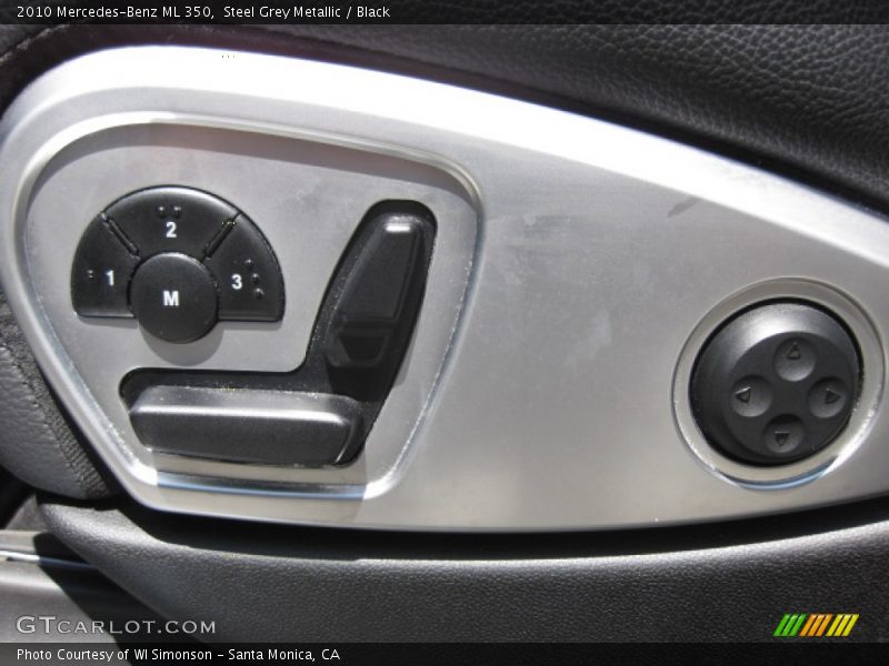 Steel Grey Metallic / Black 2010 Mercedes-Benz ML 350