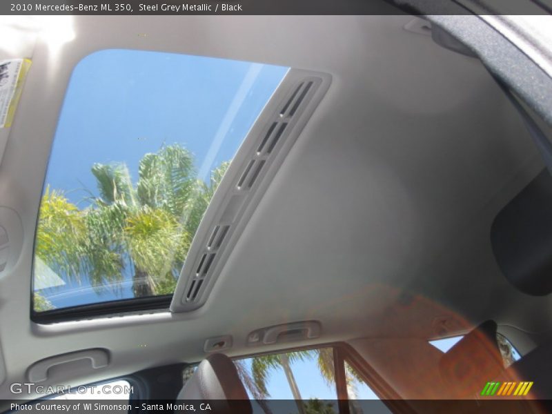 Steel Grey Metallic / Black 2010 Mercedes-Benz ML 350