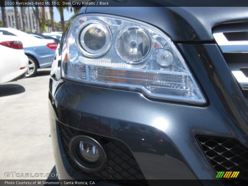 Steel Grey Metallic / Black 2010 Mercedes-Benz ML 350