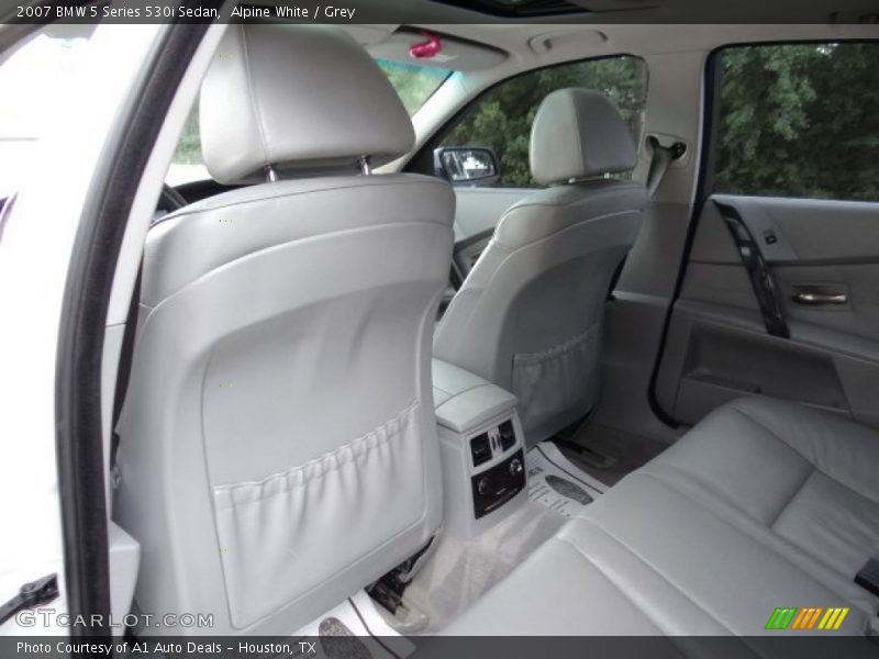 Alpine White / Grey 2007 BMW 5 Series 530i Sedan