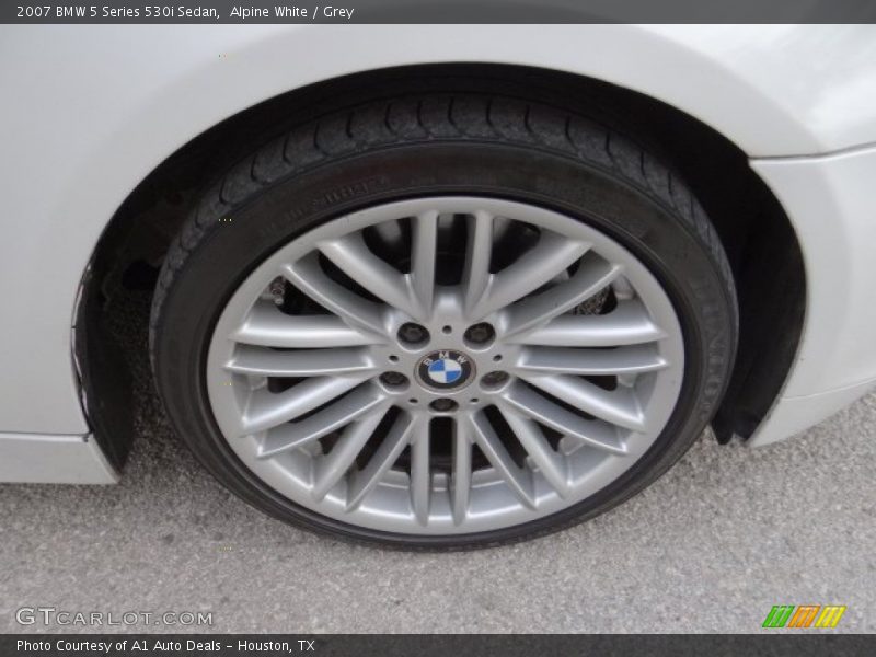 Alpine White / Grey 2007 BMW 5 Series 530i Sedan