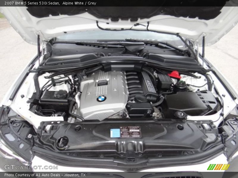 Alpine White / Grey 2007 BMW 5 Series 530i Sedan