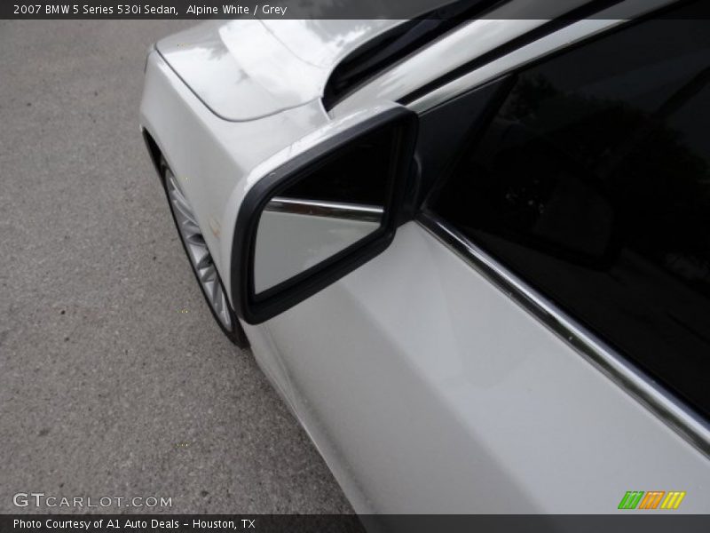 Alpine White / Grey 2007 BMW 5 Series 530i Sedan