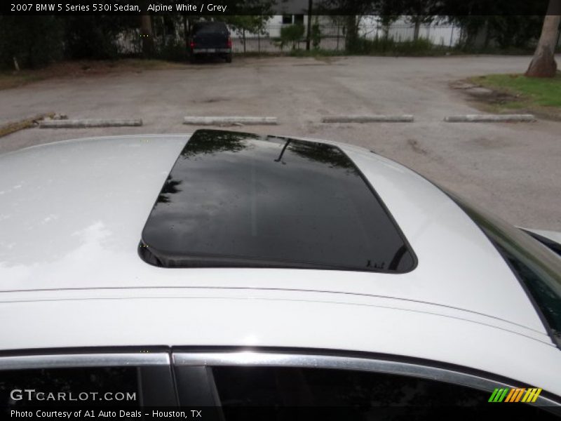 Alpine White / Grey 2007 BMW 5 Series 530i Sedan
