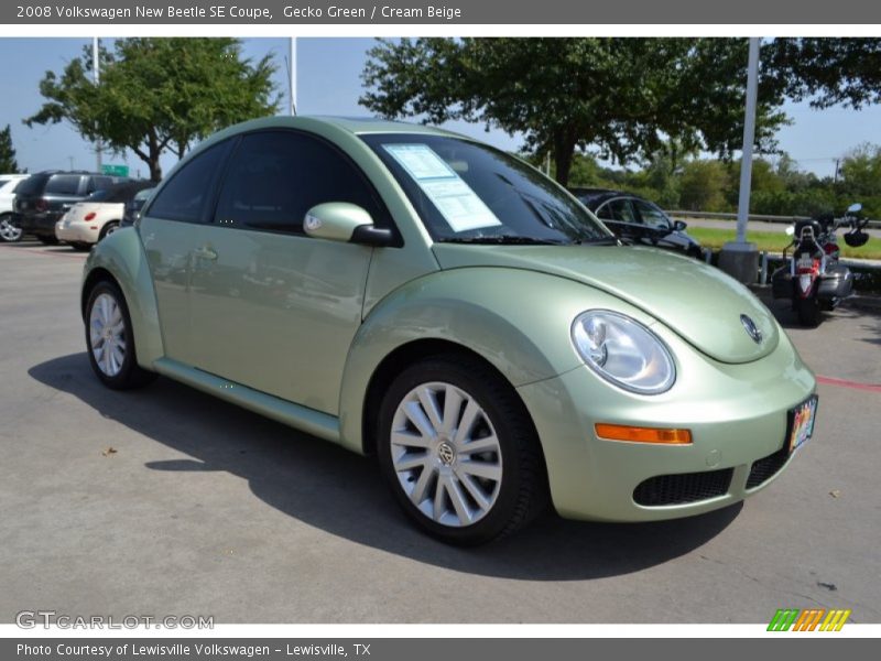 Gecko Green / Cream Beige 2008 Volkswagen New Beetle SE Coupe