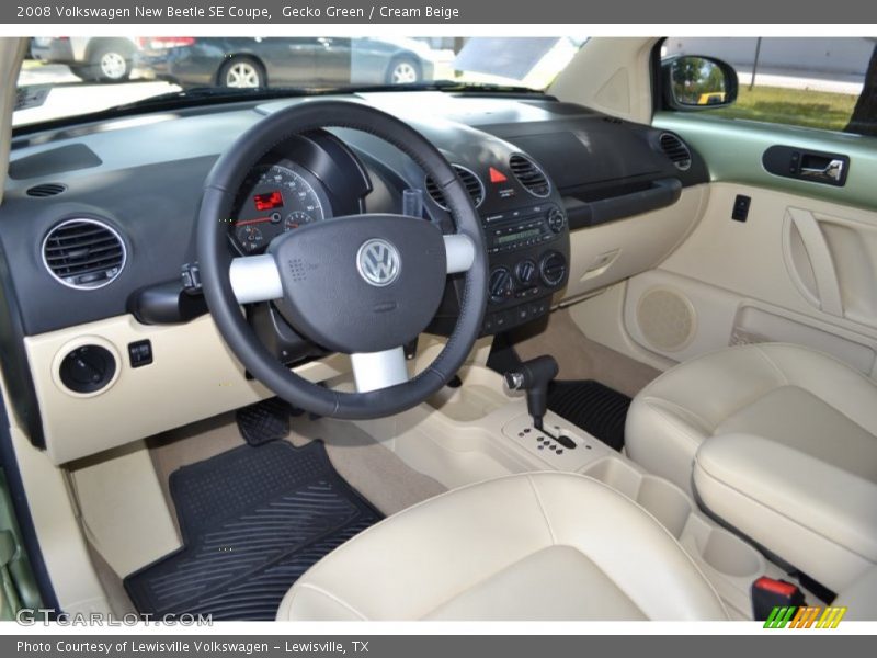 Gecko Green / Cream Beige 2008 Volkswagen New Beetle SE Coupe