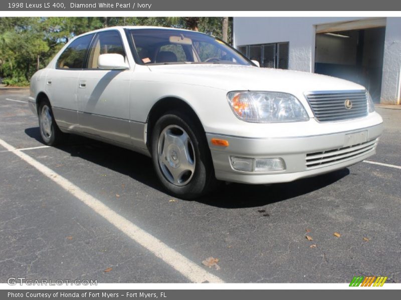 Diamond White Pearl / Ivory 1998 Lexus LS 400