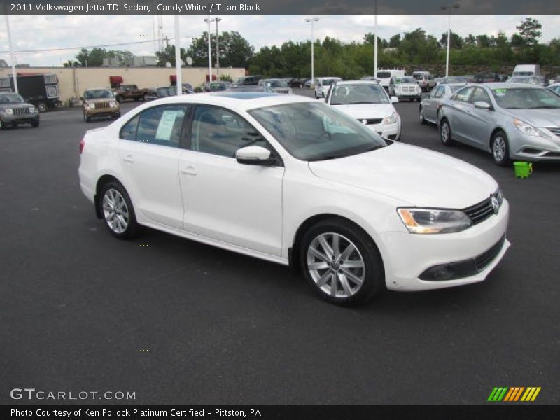 Candy White / Titan Black 2011 Volkswagen Jetta TDI Sedan
