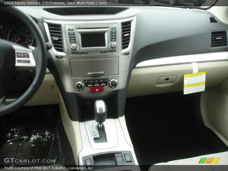 Satin White Pearl / Ivory 2014 Subaru Outback 2.5i Premium