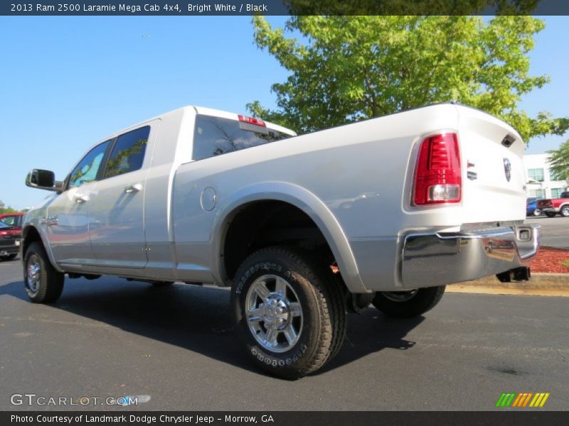 Bright White / Black 2013 Ram 2500 Laramie Mega Cab 4x4