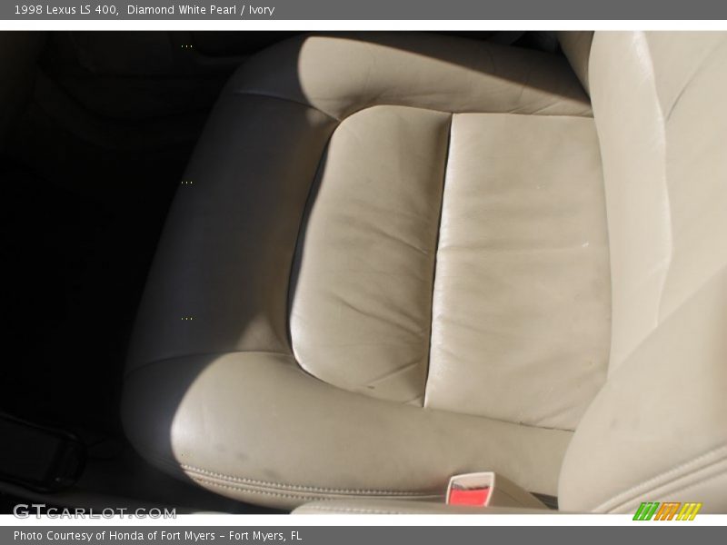Diamond White Pearl / Ivory 1998 Lexus LS 400