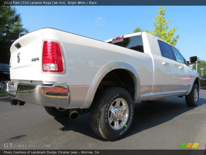 Bright White / Black 2013 Ram 2500 Laramie Mega Cab 4x4