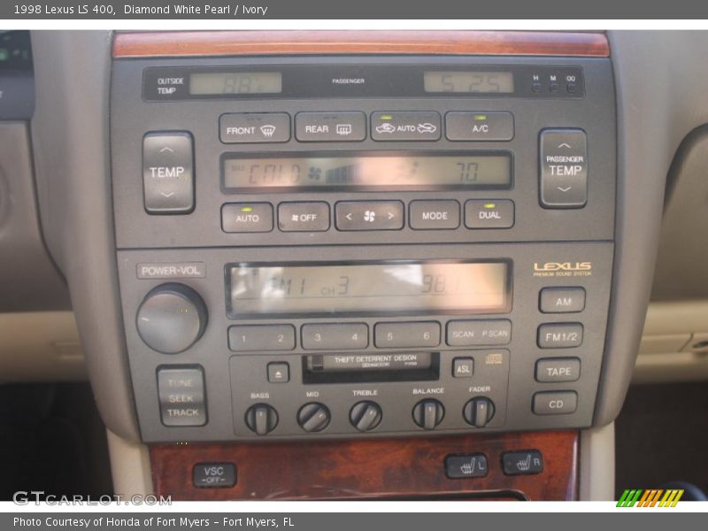 Diamond White Pearl / Ivory 1998 Lexus LS 400