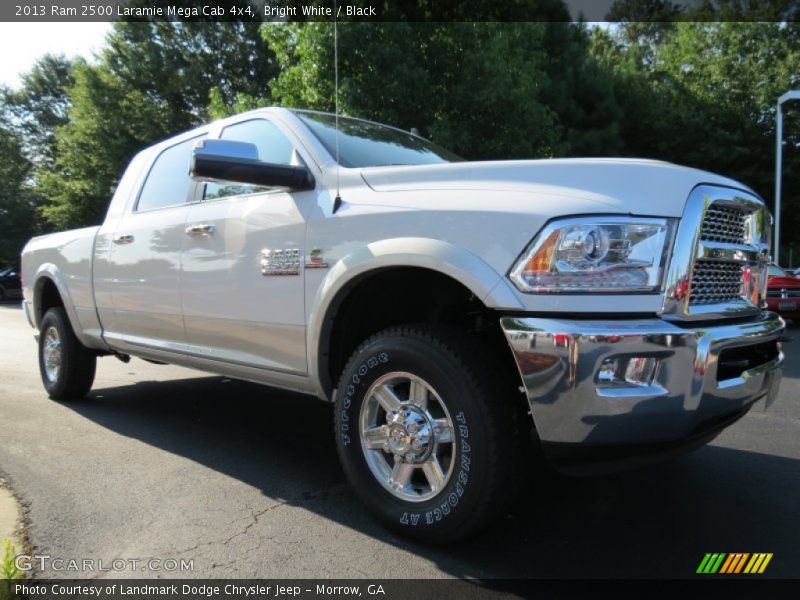 Bright White / Black 2013 Ram 2500 Laramie Mega Cab 4x4