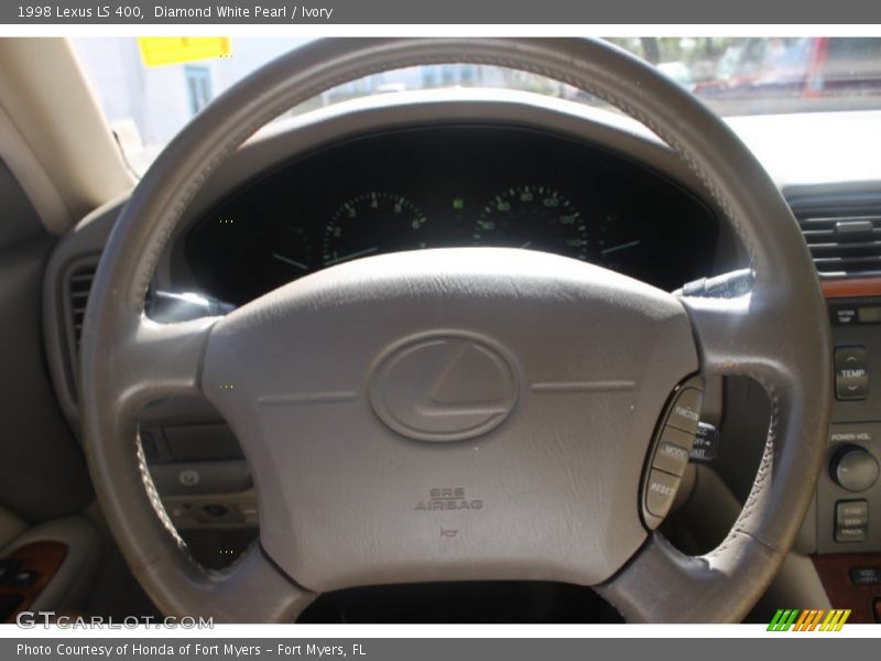 Diamond White Pearl / Ivory 1998 Lexus LS 400