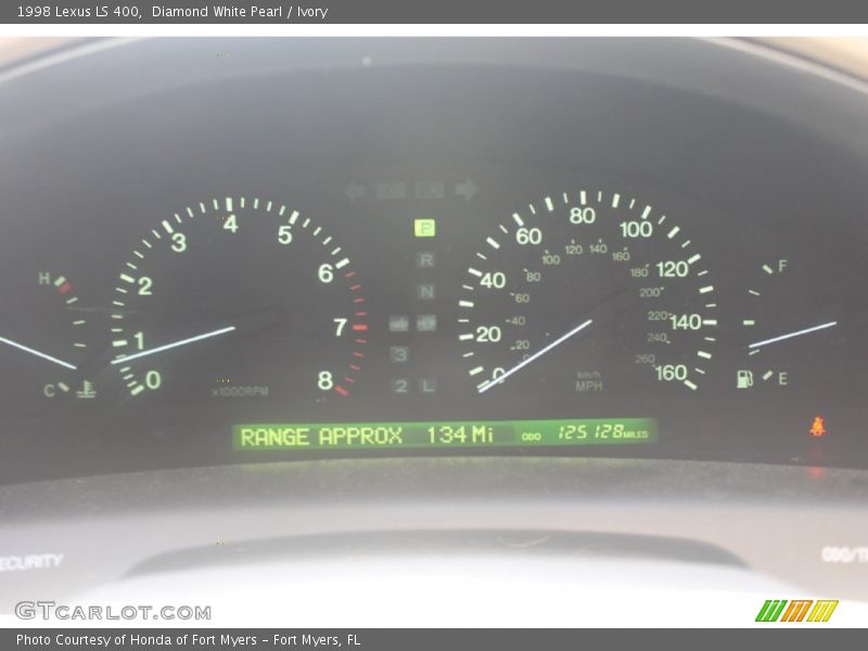 Diamond White Pearl / Ivory 1998 Lexus LS 400