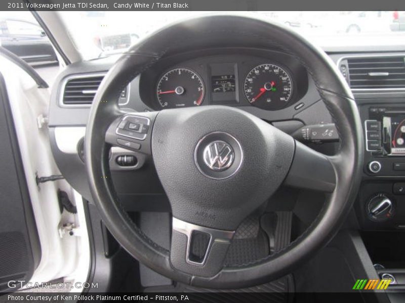 Candy White / Titan Black 2011 Volkswagen Jetta TDI Sedan