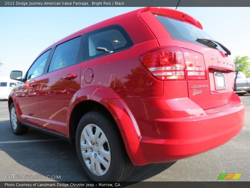 Bright Red / Black 2013 Dodge Journey American Value Package