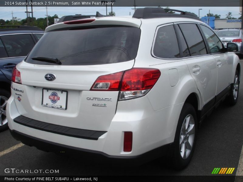 Satin White Pearl / Ivory 2014 Subaru Outback 2.5i Premium